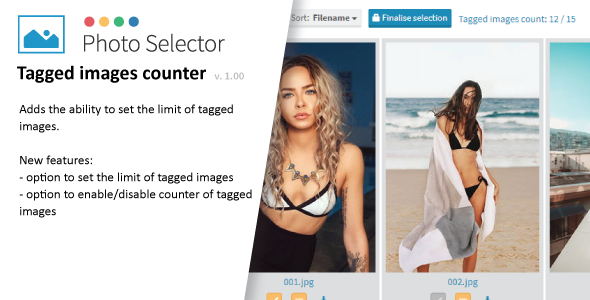 Tagged images counter plugin for Photo Selector