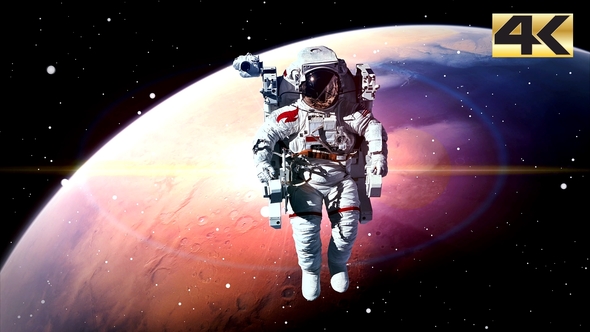 Astronaut In Outer Space 4K