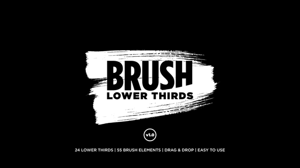 Brush Lower Thirds - VideoHive 23110580