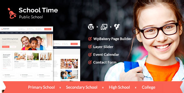 School Time - Modern Education WordPress Theme by Aislin | ThemeForest