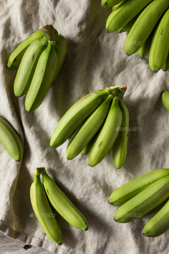 Organic Green Bananas