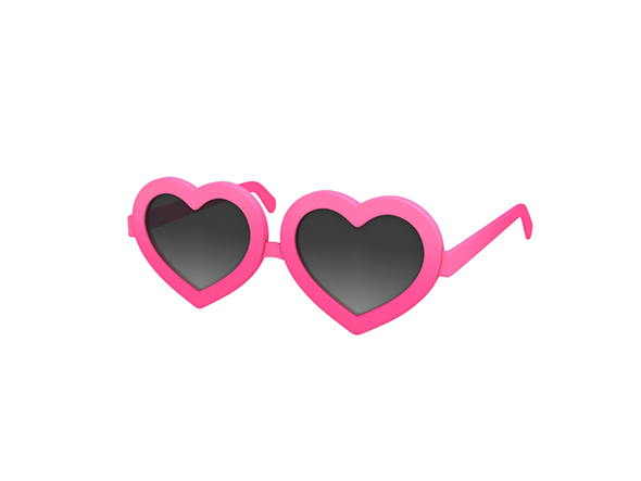 Heart Sunglasses - 3Docean 23115755