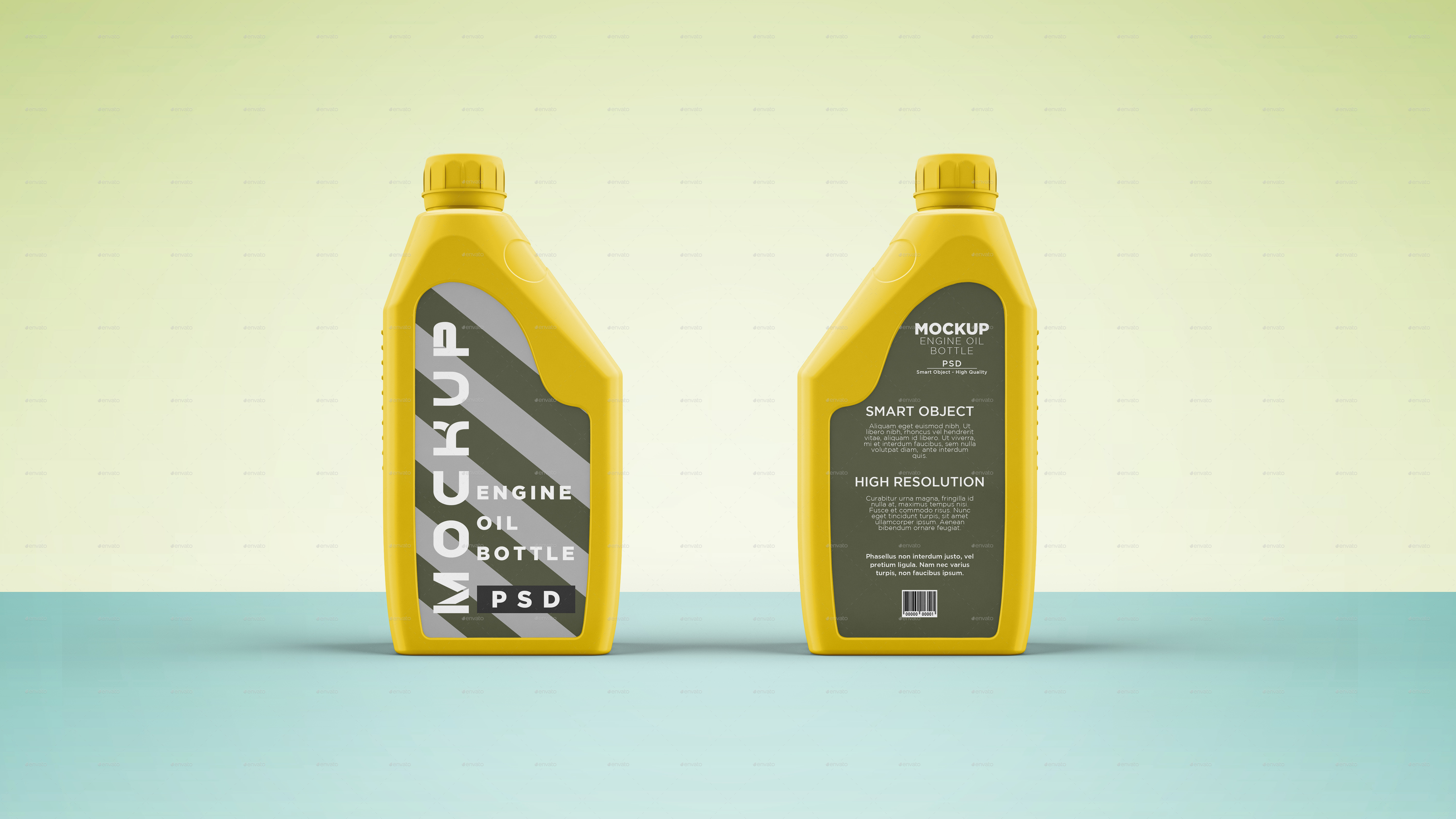 Download Engine Oil Bottle Mockup by graphicdesigno | GraphicRiver