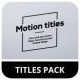Ultra Simple Titles - VideoHive Item for Sale