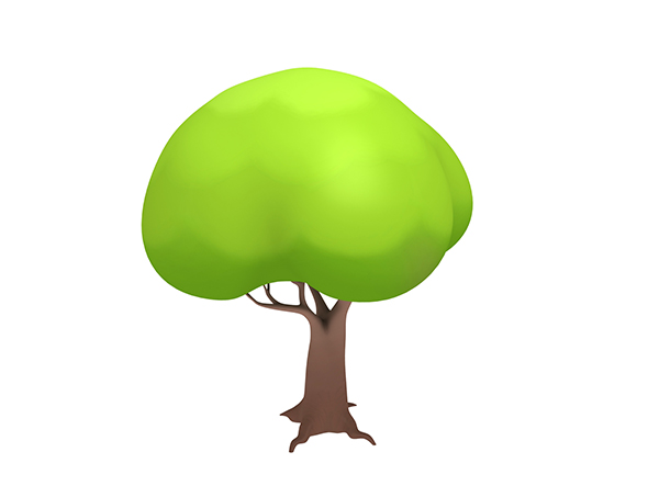 Cartoon Tree - 3Docean 23118092