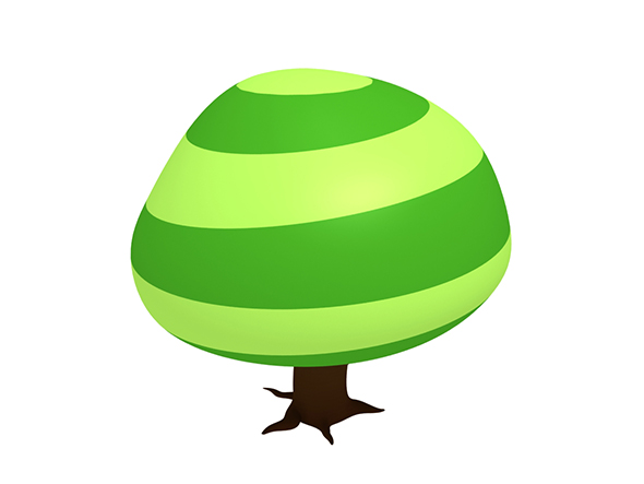 Cartoon big tree - 3Docean 23118093