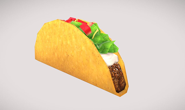Low poly Taco - 3Docean 23118219