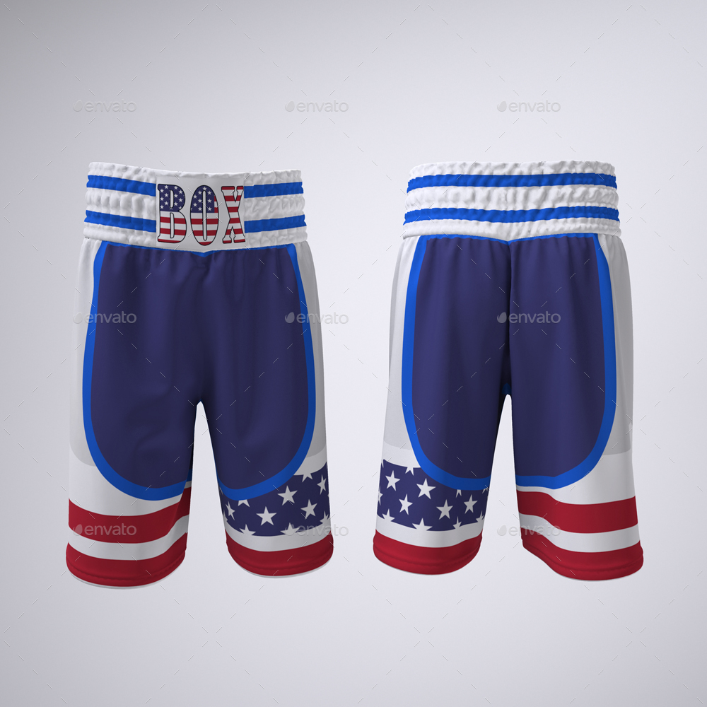Download Boxing Uniform With Shorts or Trunks and Tank Top or Vest Mock-Up by Sanchi477