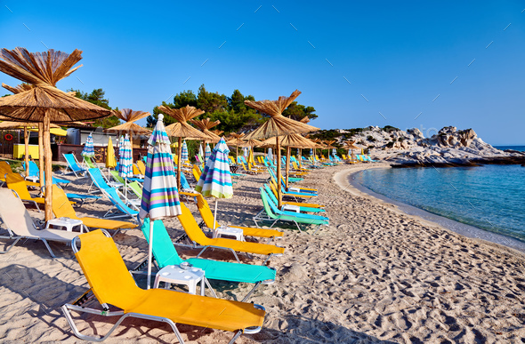 Beautiful Orange Beach In Sithonia Stock Photo By Haveseen Photodune