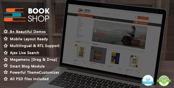 Book Shop - Magazine and Library PrestaShop 1.7 & 1.6 Theme