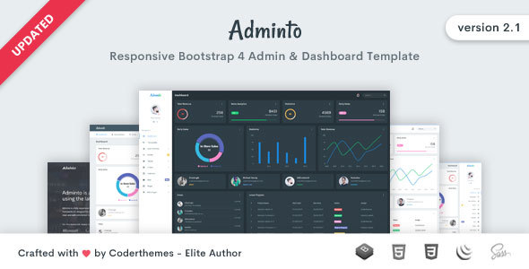 Adminto - Responsive Admin & Dashboard Template