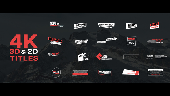 Modern Perspective Titles Titles template preview