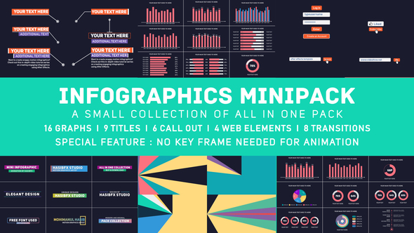 Infographics Minipack - VideoHive 23120325