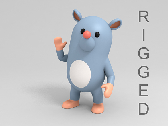 Rigged Rat - 3Docean 23128202