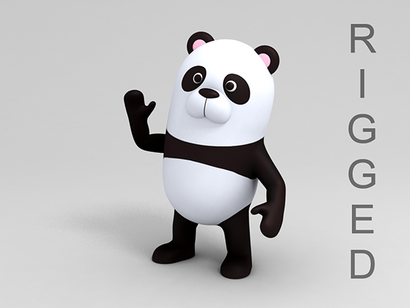 Rigged Panda - 3Docean 23128353
