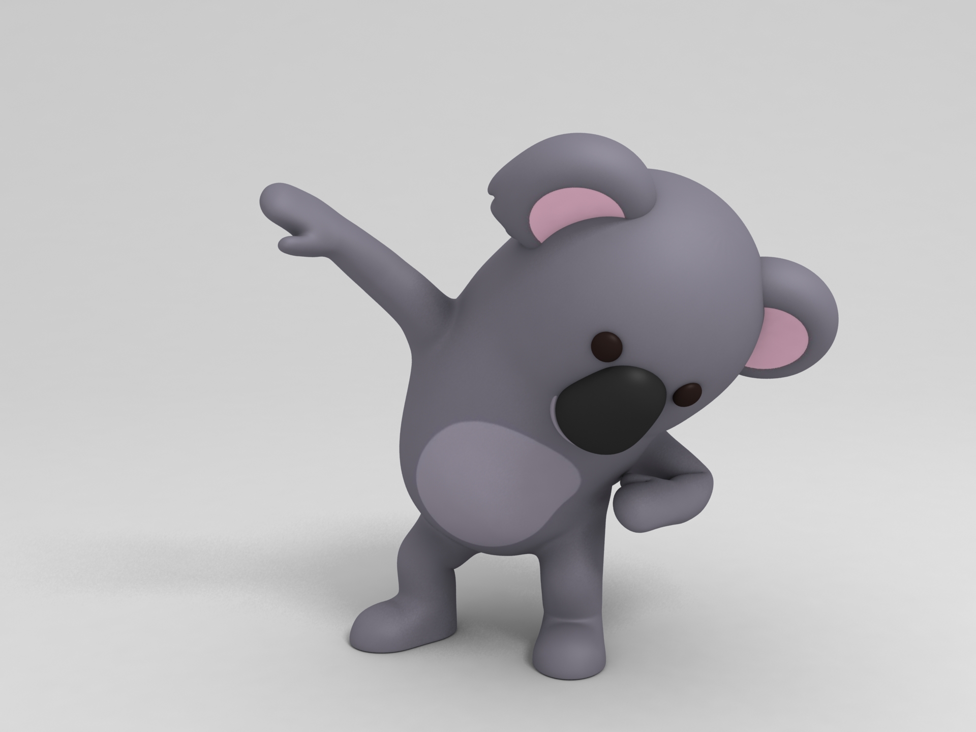 Rigged Cartoon Koala by BariaCG | 3DOcean