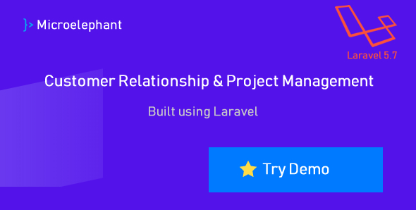 Microelephant – CRM & Project Management System built with Laravel