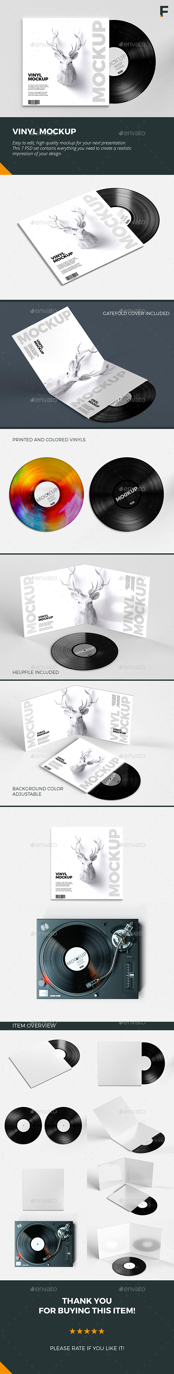 Download Vinyl Mockup By Freiform3d Graphicriver