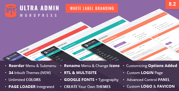 Ultra WordPress Admin Theme - CodeCanyon Item for Sale