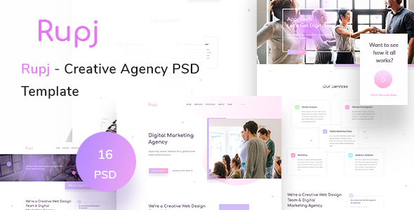 Rupj- Creative Agency - ThemeForest 23132859