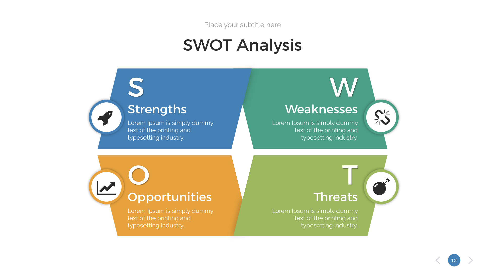 SWOT Analysis Keynote Presentation Template, Presentation Templates