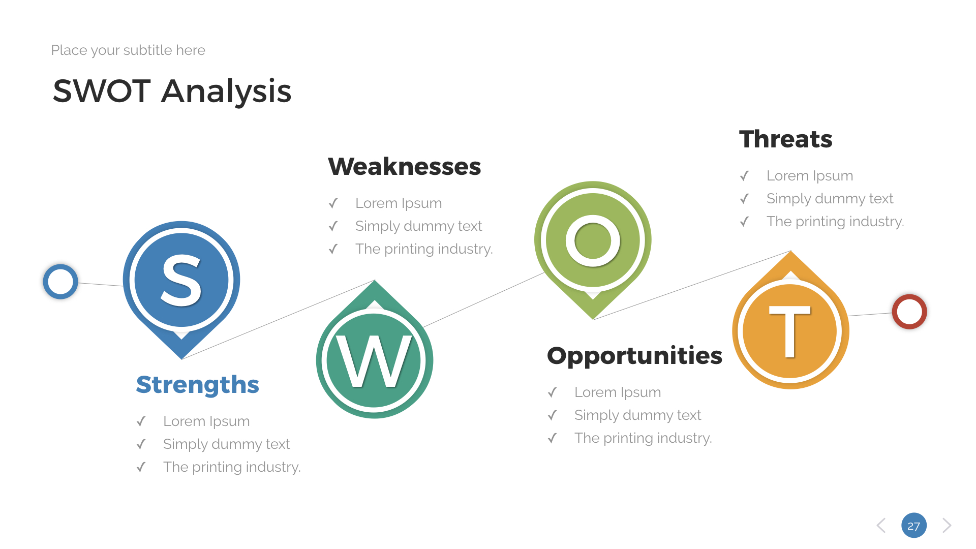 SWOT Analysis Keynote Presentation Template, Presentation Templates