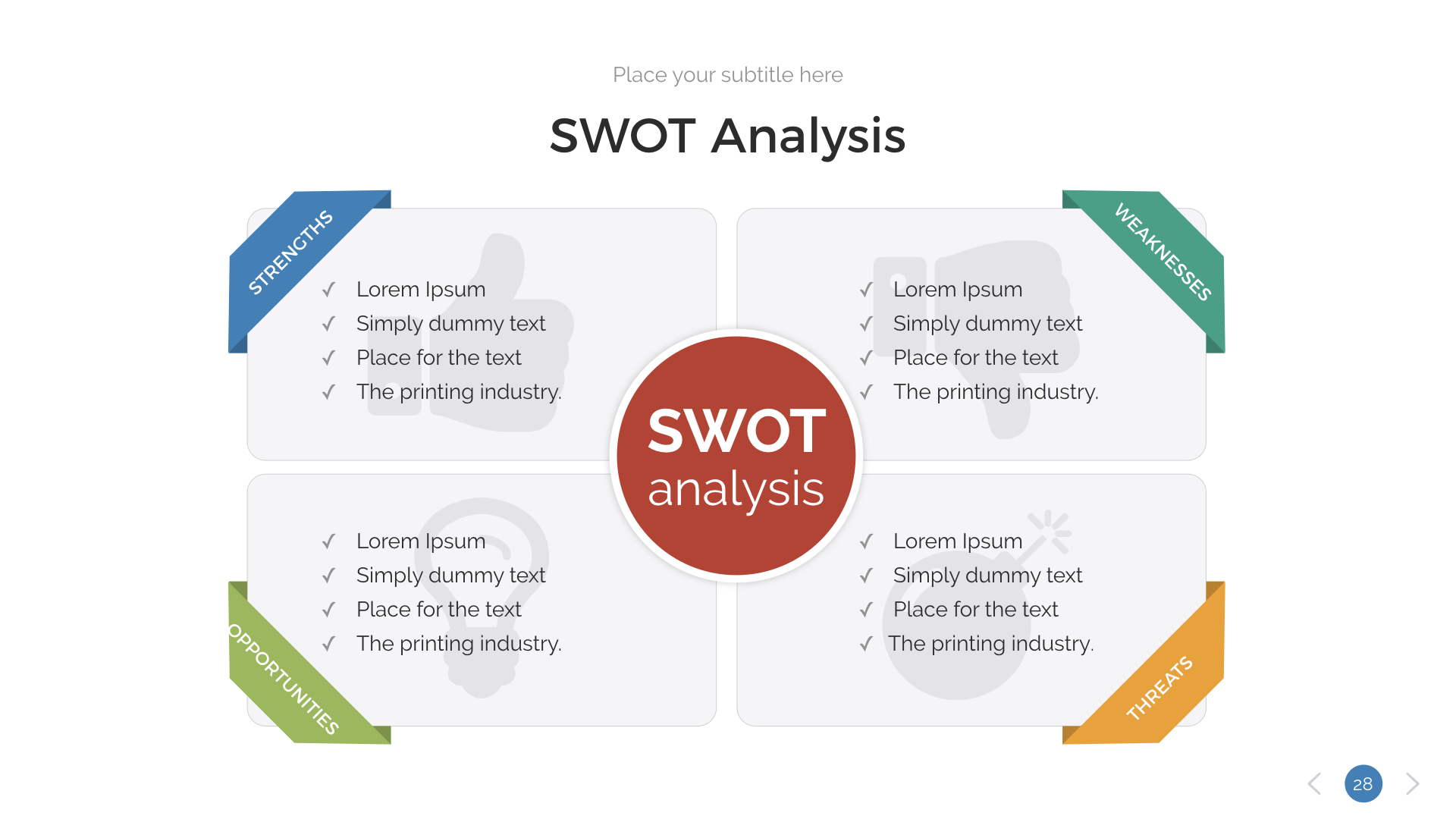 SWOT Analysis Keynote Presentation Template, Presentation Templates