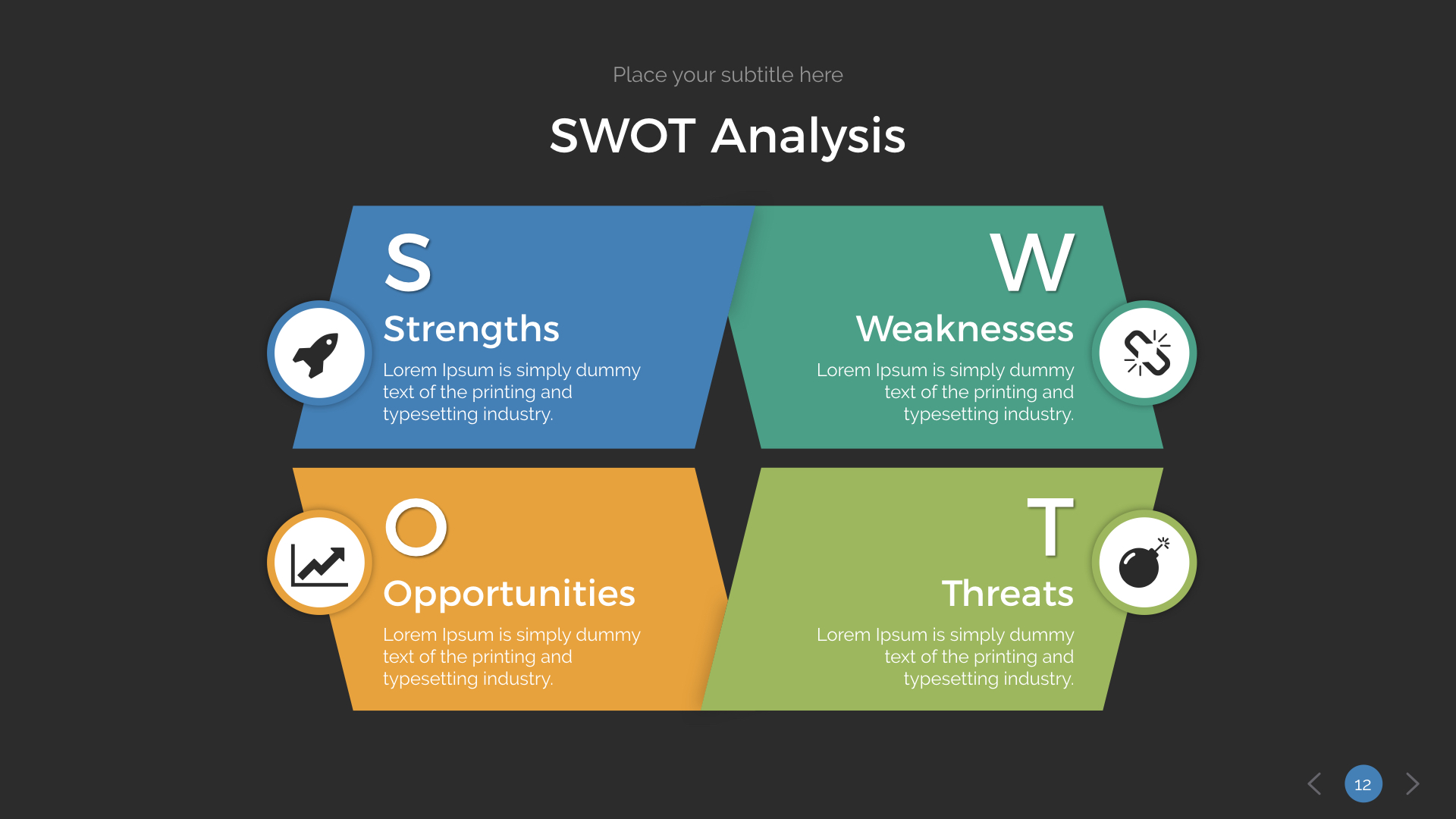 SWOT Analysis Keynote Presentation Template, Presentation Templates