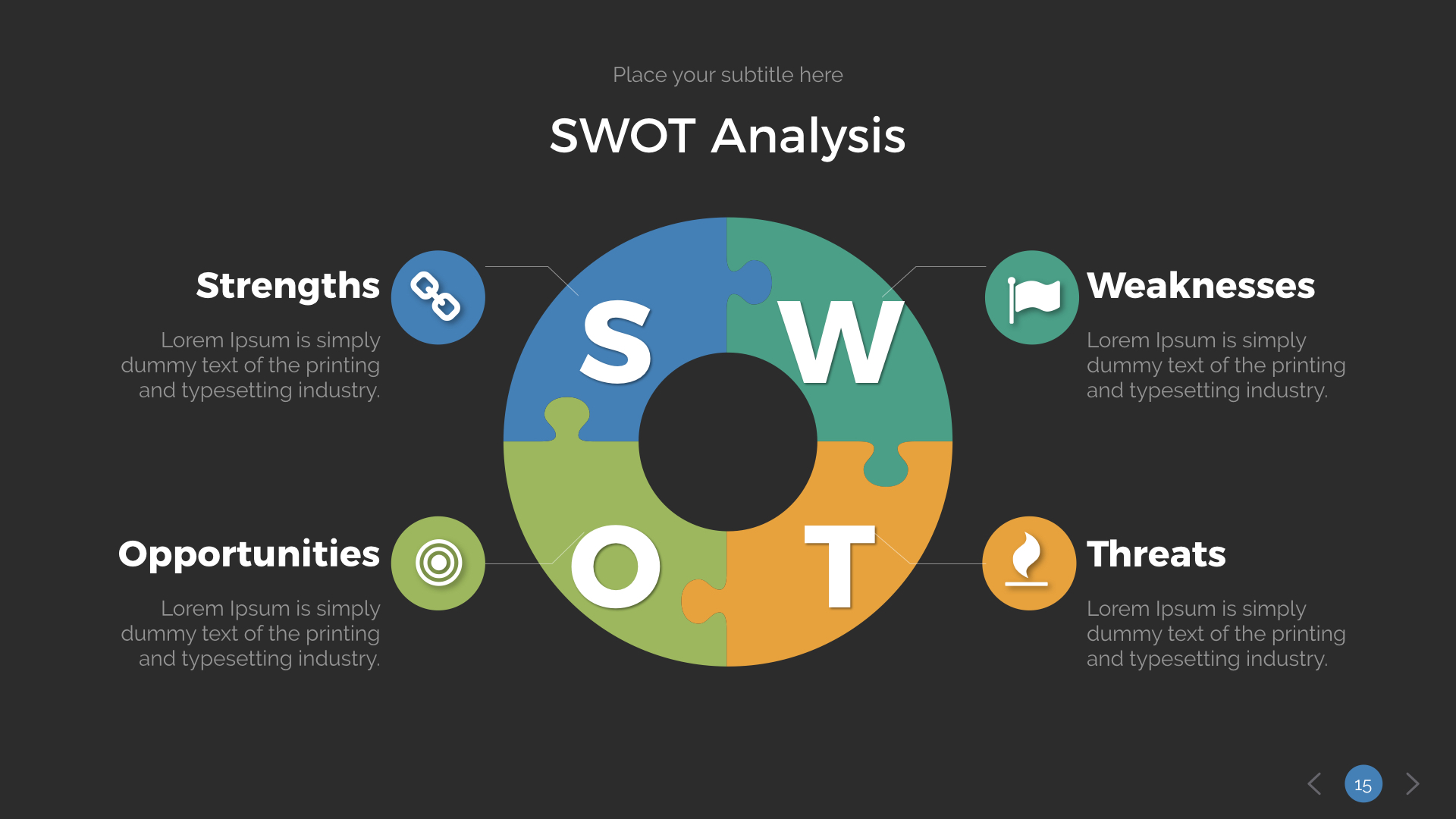 SWOT Analysis Keynote Presentation Template, Presentation Templates