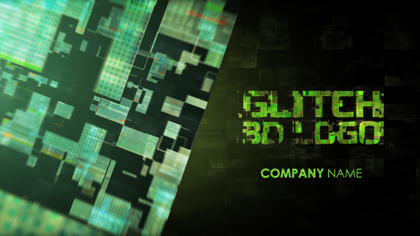 Glitch 3D Logo - VideoHive 23147031