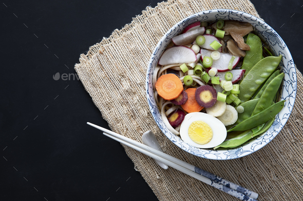 Hoto, Japanese Udon Noodles Hot Pot with Squash and Vegetables