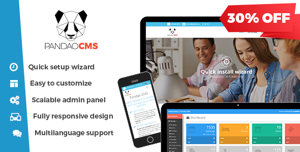 Pandao CMS Pro 4 - Fully Responsive Content Management System