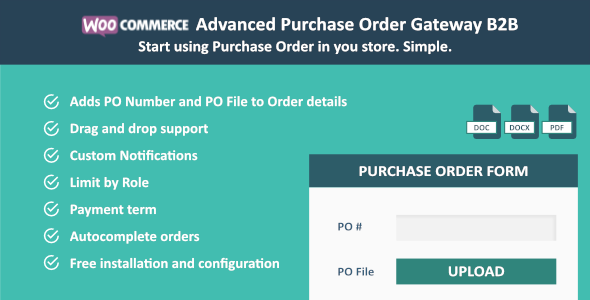 WooCommerce Purchase Order - CodeCanyon 20743713