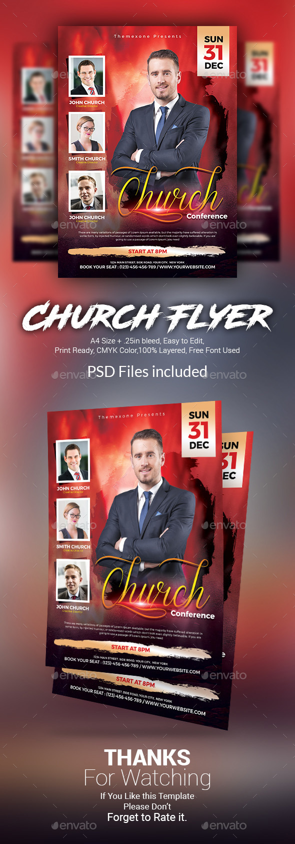 church flyer templates from