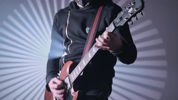 Guitarist Playing the Electric Guitar