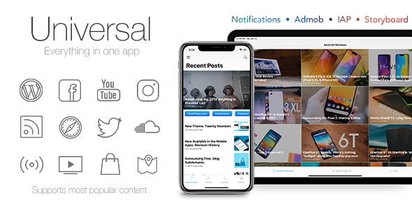 Universal for IOS - Full Multi-Purpose IOS app - CodeCanyon Item for Sale