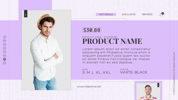 Fashion Market Product Promo template preview