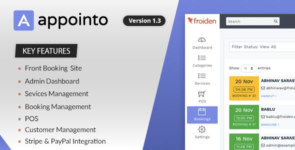 Appointo - Booking Management System - CodeCanyon Item for Sale