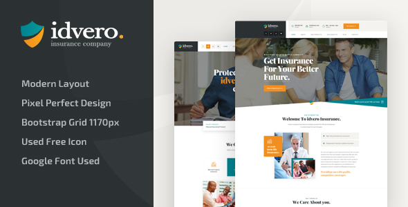 idvero - Insurance - ThemeForest 23171890