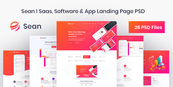 Sean - Saas - ThemeForest 23153229