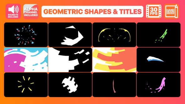 Geometric Shapes And - VideoHive 23172451