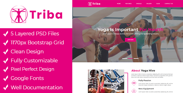 Triba - Yoga - ThemeForest 23171279