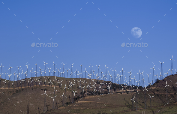 Wind Farms Power Generation - Stock Photo - Images