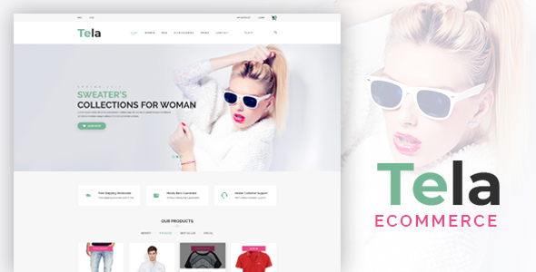 Tela - Fashion eCommerce PSD Template - Fashion Retail