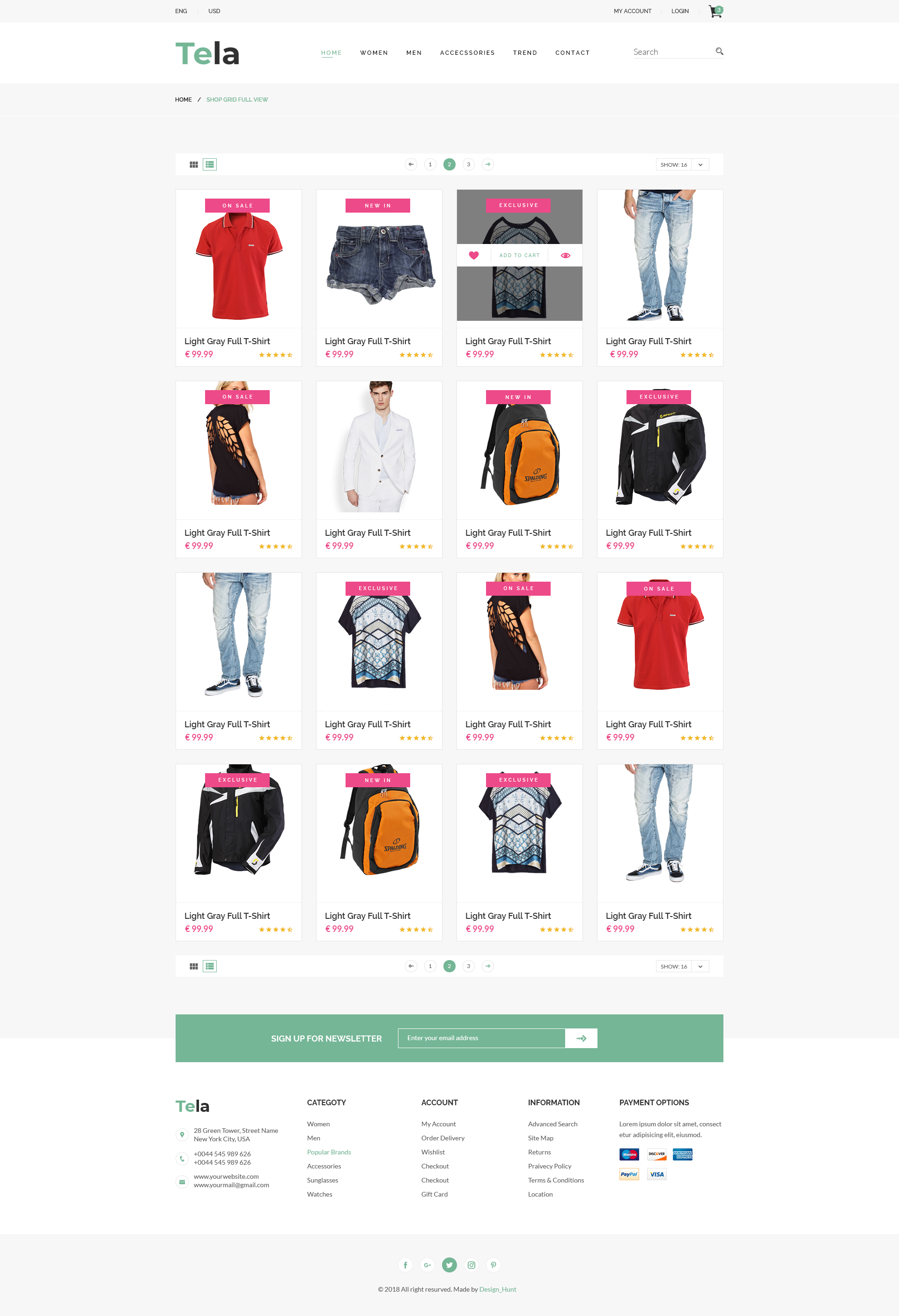 Tela - Fashion eCommerce PSD Template by Design_Hunt | ThemeForest