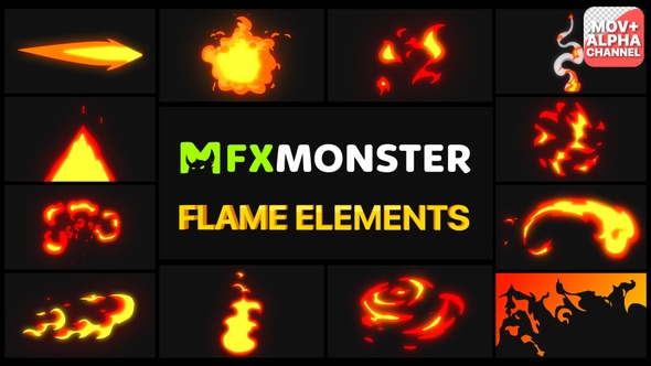 Flame Elements | Motion Graphics