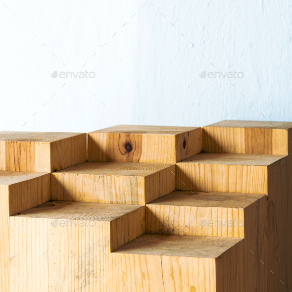 Abstract Geometric Wood - Stock Photo - Images