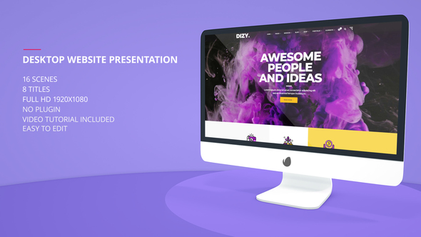 Desktop Website Presentation - VideoHive 23179577