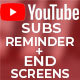 Youtuber Subscribe &amp; End Screens - VideoHive Item for Sale