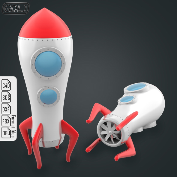 Space Rocket - 3Docean 23186172